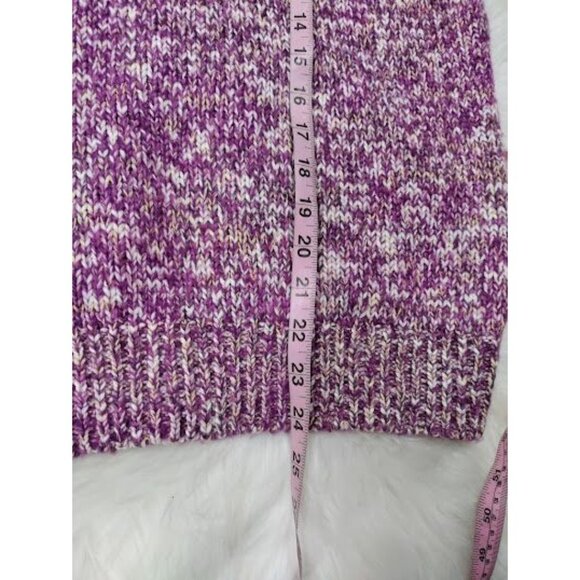 Lovers + Friends Soft Cozy Purple Marled Knit Justice Sweater Women's Medium - Picture 10 of 12